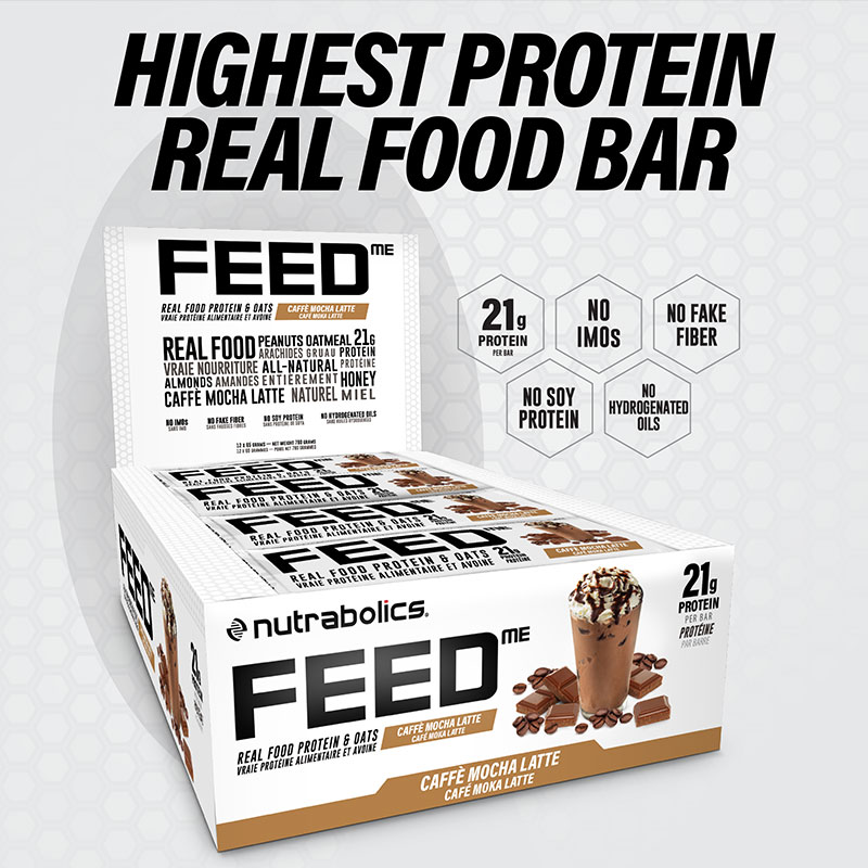 Nutrabolics FEED Real Food Protein & Oats Bar